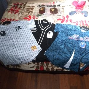 BATHING APE BLACK JERSEY ONLY